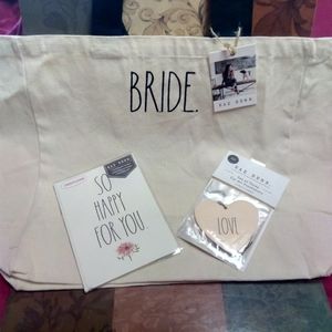 Rae Dunn "Bride" tote bag